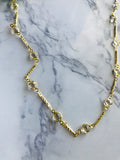 Crystal Clear Glasses Necklace
