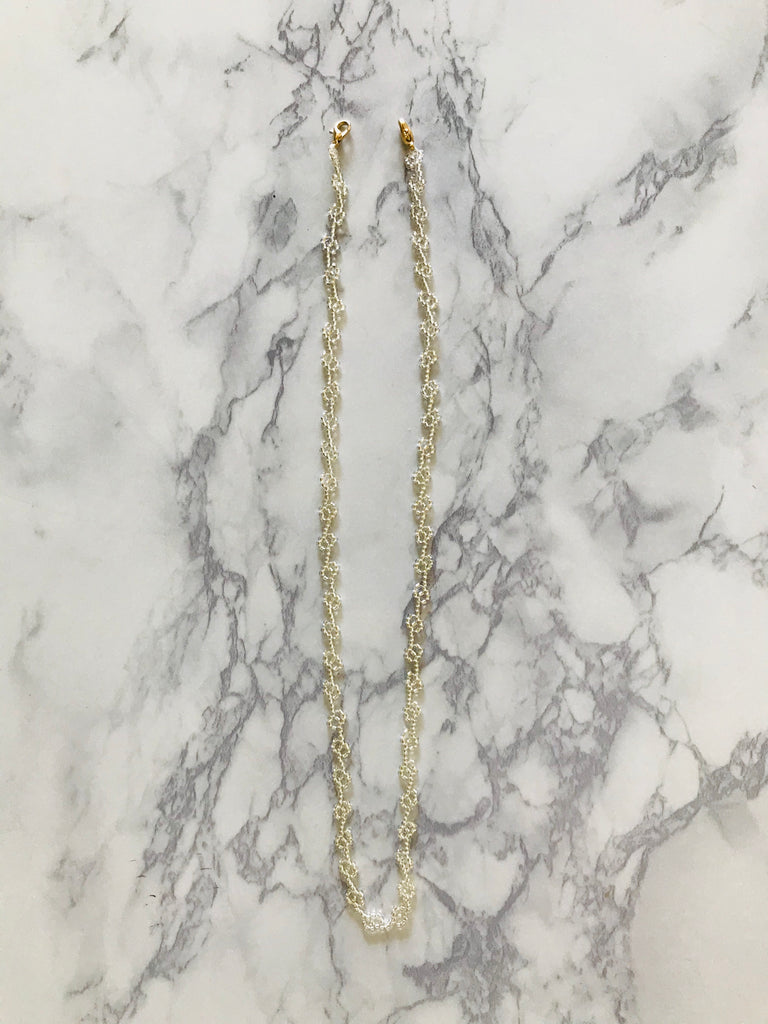 Huichol Beaded Glasses Necklace