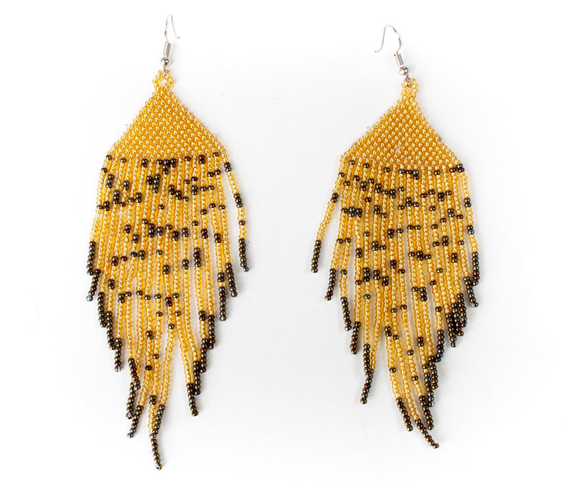Huichol Stardust Fringe Earrings