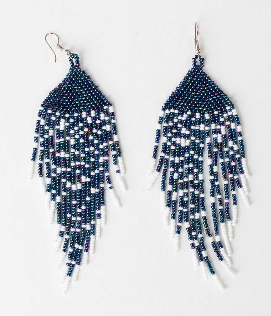 Huichol Stardust Fringe Earrings