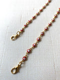 Red Ojito Chain Glasses Necklace