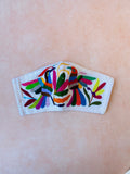 Cream Otomi Face Mask #61