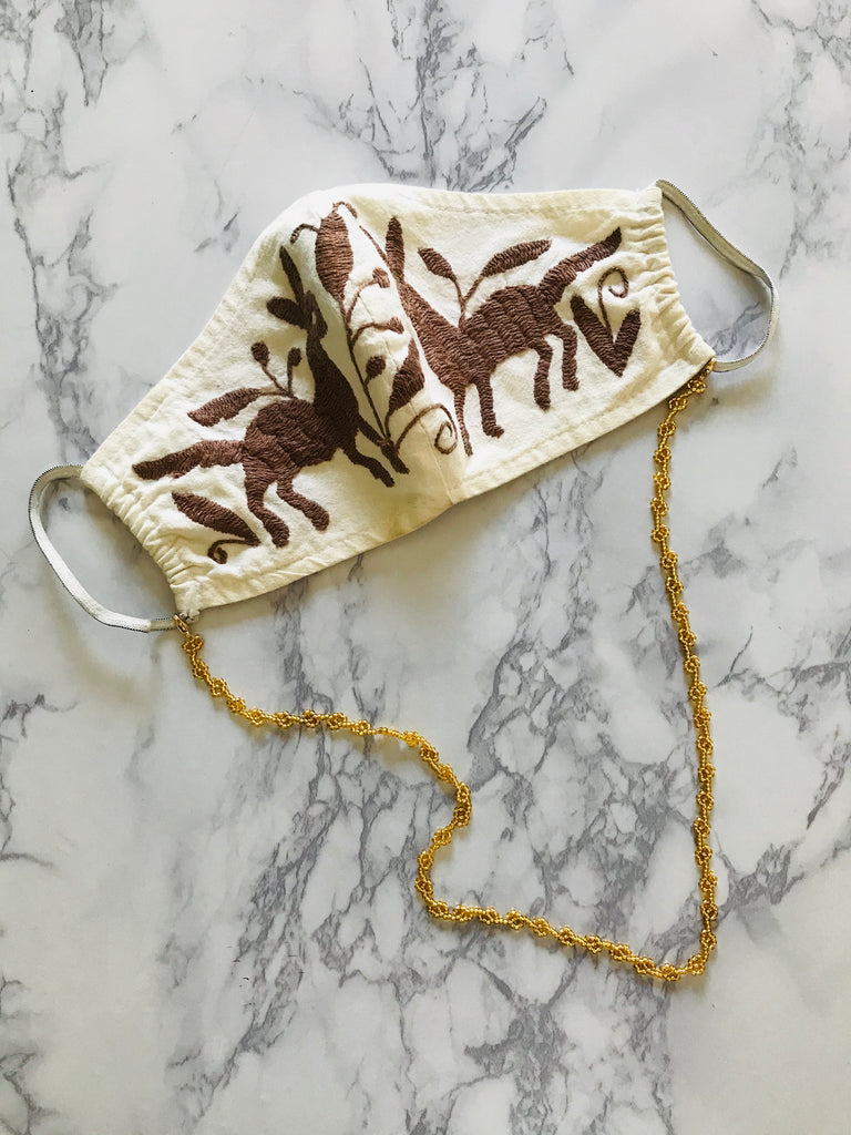 Huichol Beaded Glasses Necklace