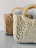 Bahía Handbag with Wooden Handle