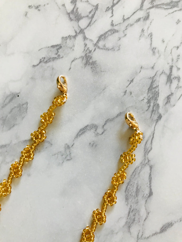 Huichol Beaded Glasses Necklace