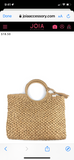 Straw Handbag with Tassel