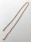Red Ojito Chain Glasses Necklace
