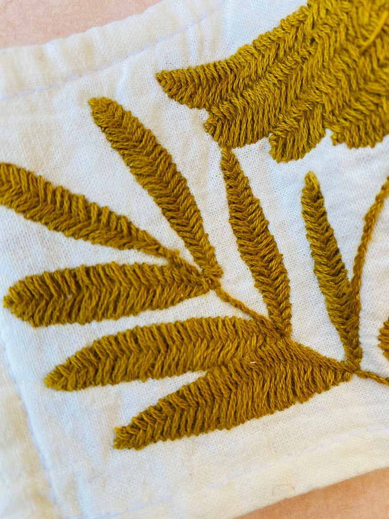 Cream Otomi Face Mask #71