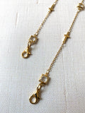 Crystal + Cross Glasses Necklace