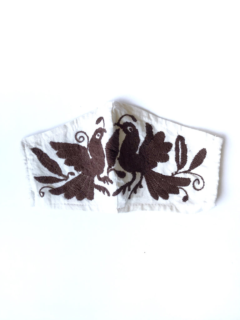 (Petite/Child) Cream Otomi Face Mask #10