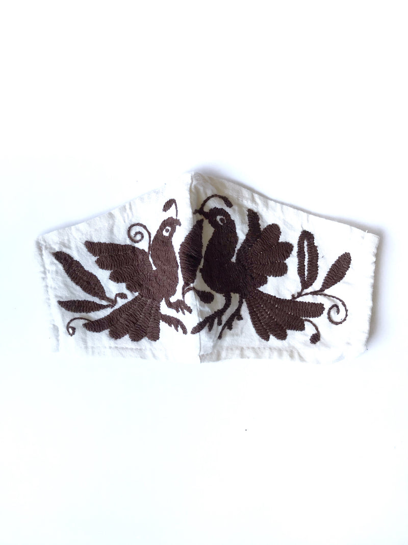 (Petite/Child) Cream Otomi Face Mask #10