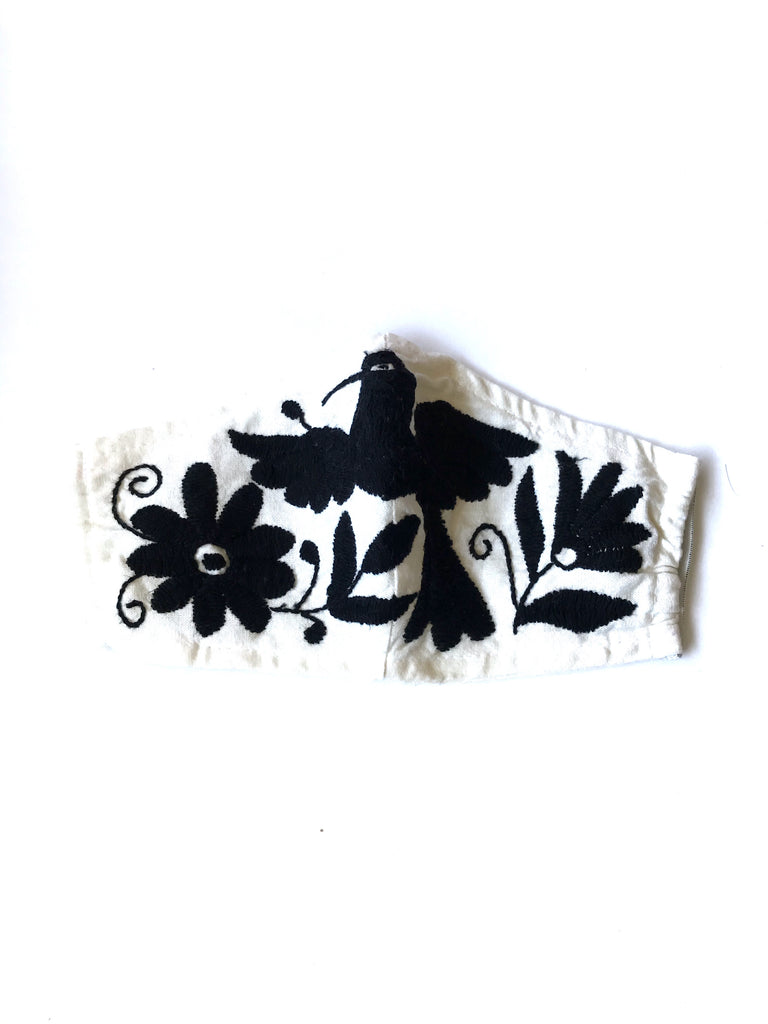 (Petite/Child) Cream Otomi Face Mask #2
