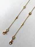 Crystal + Cross Glasses Necklace