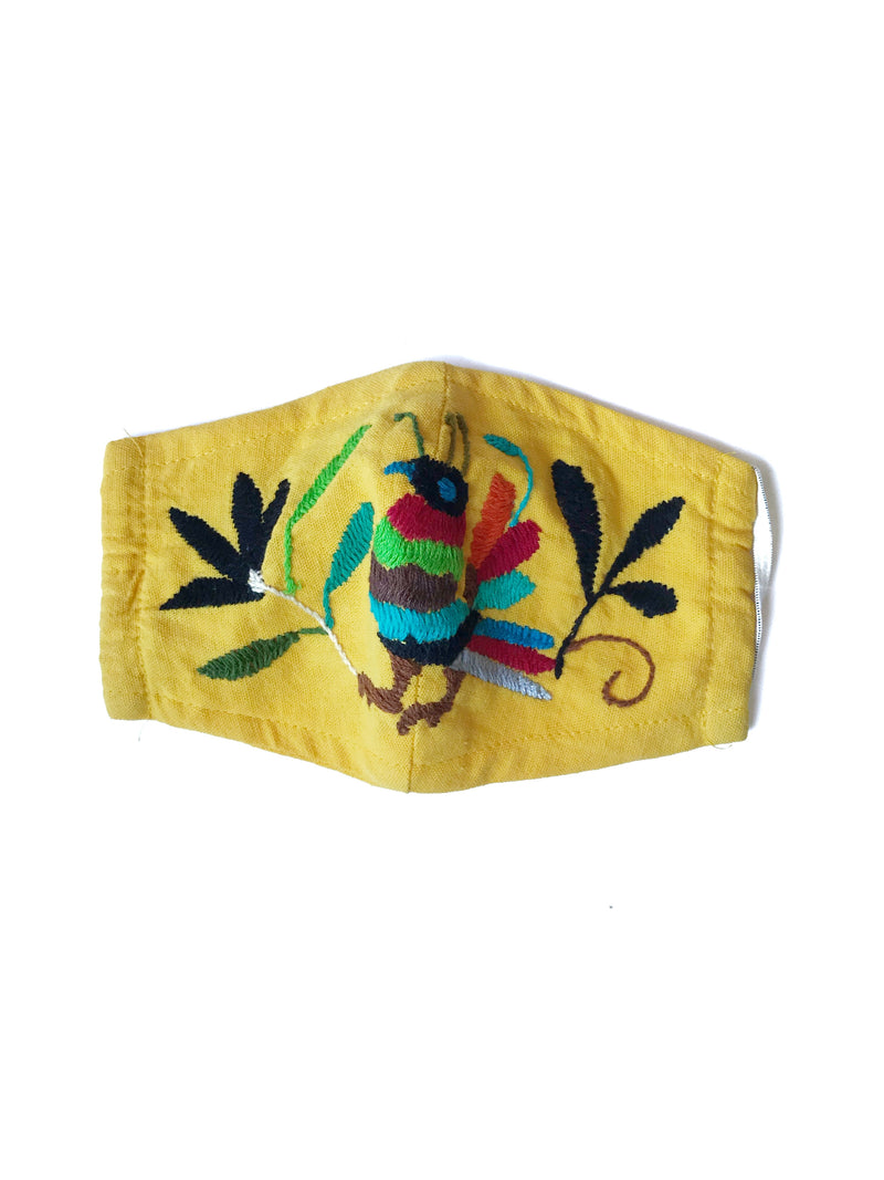 (Petite/Child) Yellow Otomi Face Mask #9