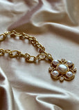 Divina Cross Pearl Necklace
