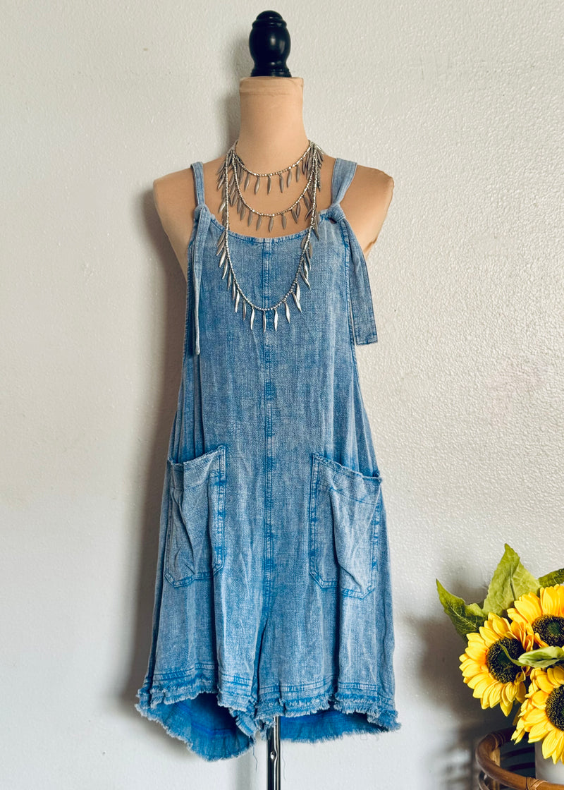 Distressed Overalls