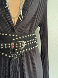 Wide Studded Belt
