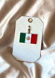 Mexican Flag Charm Keychain