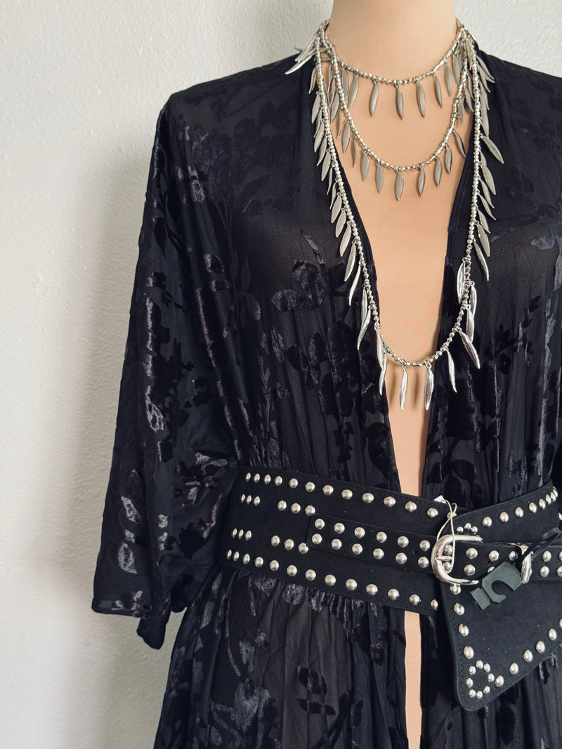 Wide Studded Belt