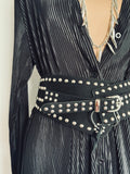 Wide Studded Belt