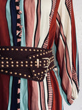 Wide Studded Belt