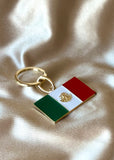 Mexican Flag Charm Keychain