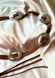 Concho TasselTie Belt