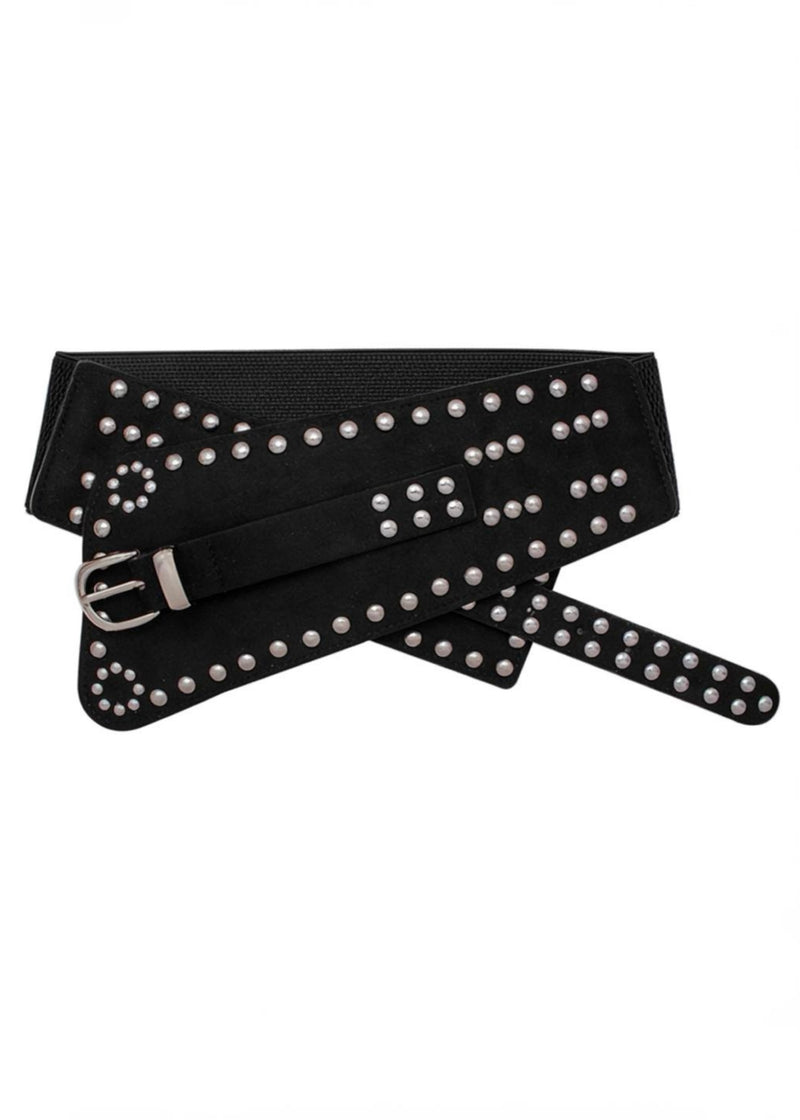 Wide Studded Belt