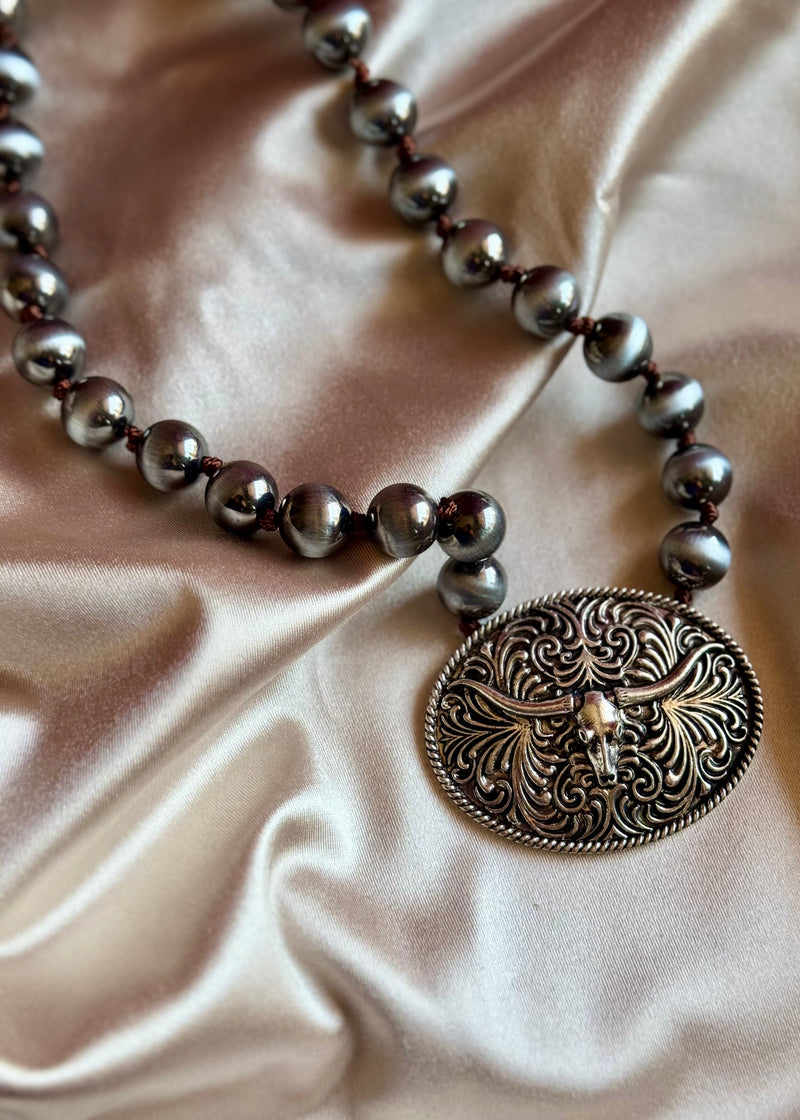 Longhorn Buckle Necklace