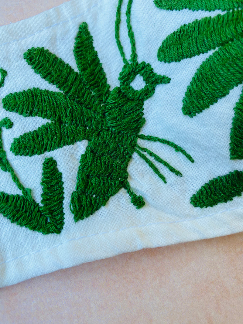 Cream Otomi Face Mask #85