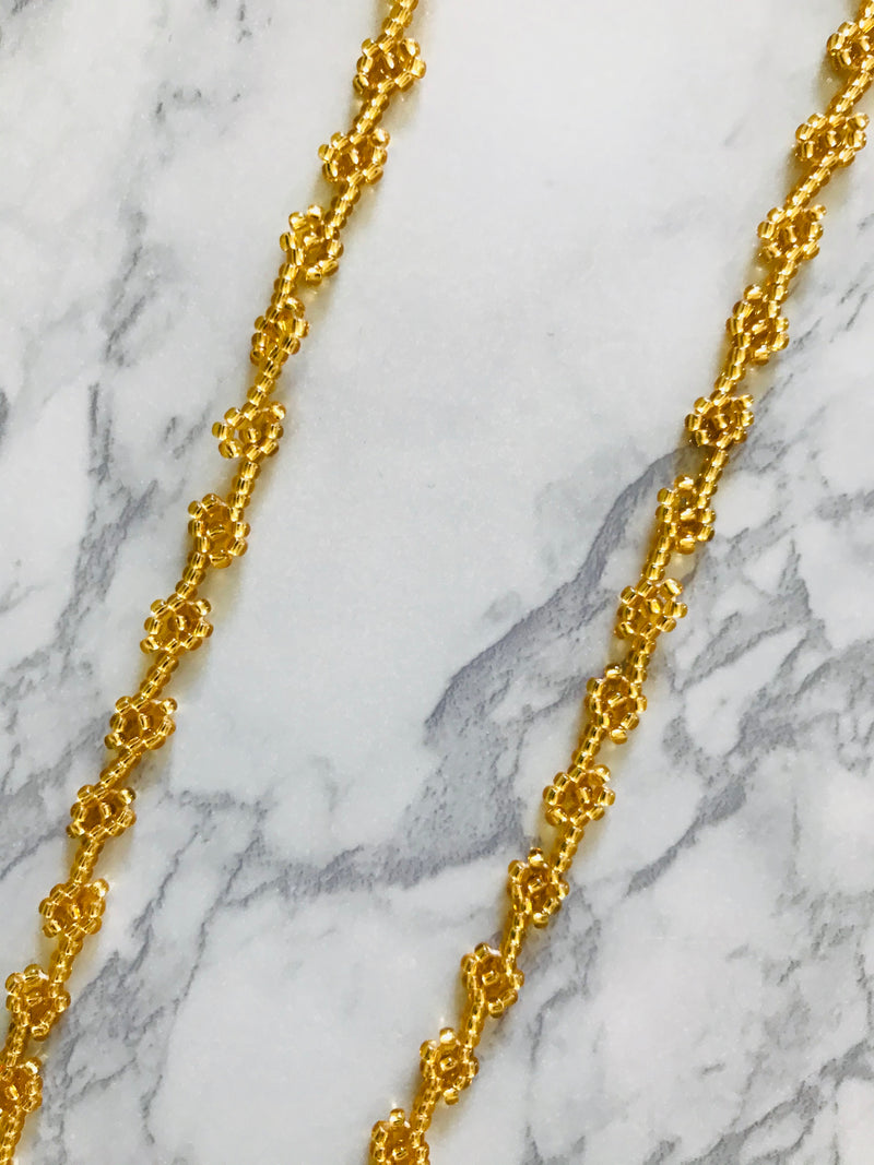 Huichol Beaded Glasses Necklace