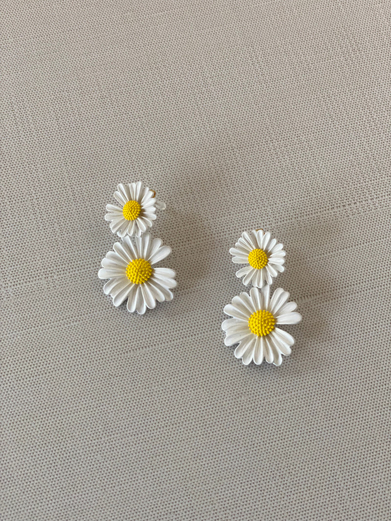 Double Daisy Earrings