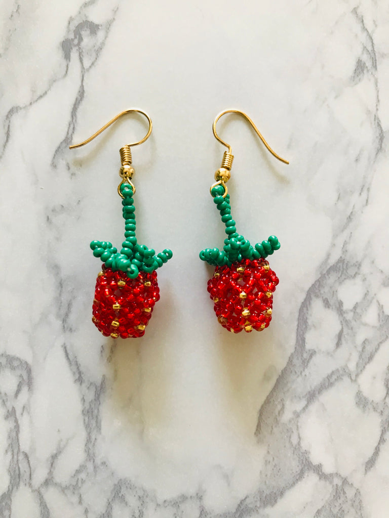 Baby Strawberry Earrings