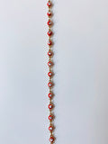 Red Ojito Chain Glasses Necklace