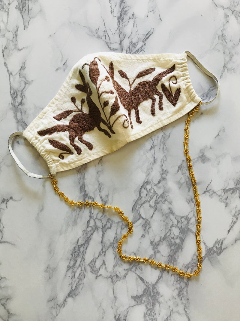 Huichol Beaded Glasses Necklace