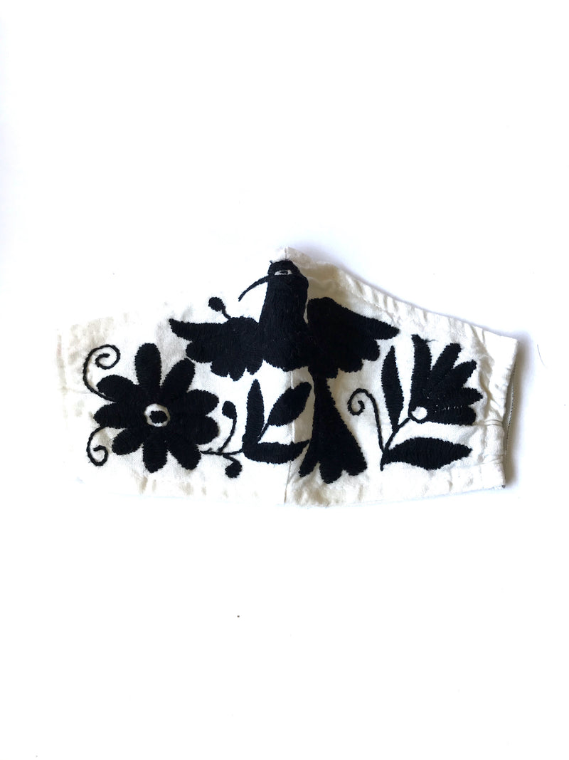 (Petite/Child) Cream Otomi Face Mask #2